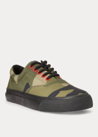 Women's Polo Ralph Lauren Bryn Canvas Camo Sneakers | 618495AYR